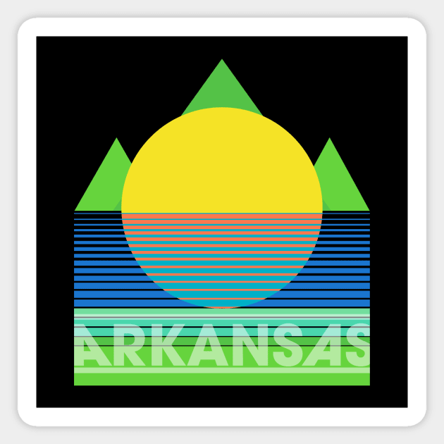 Neon Arkansas Sticker by rt-shirts